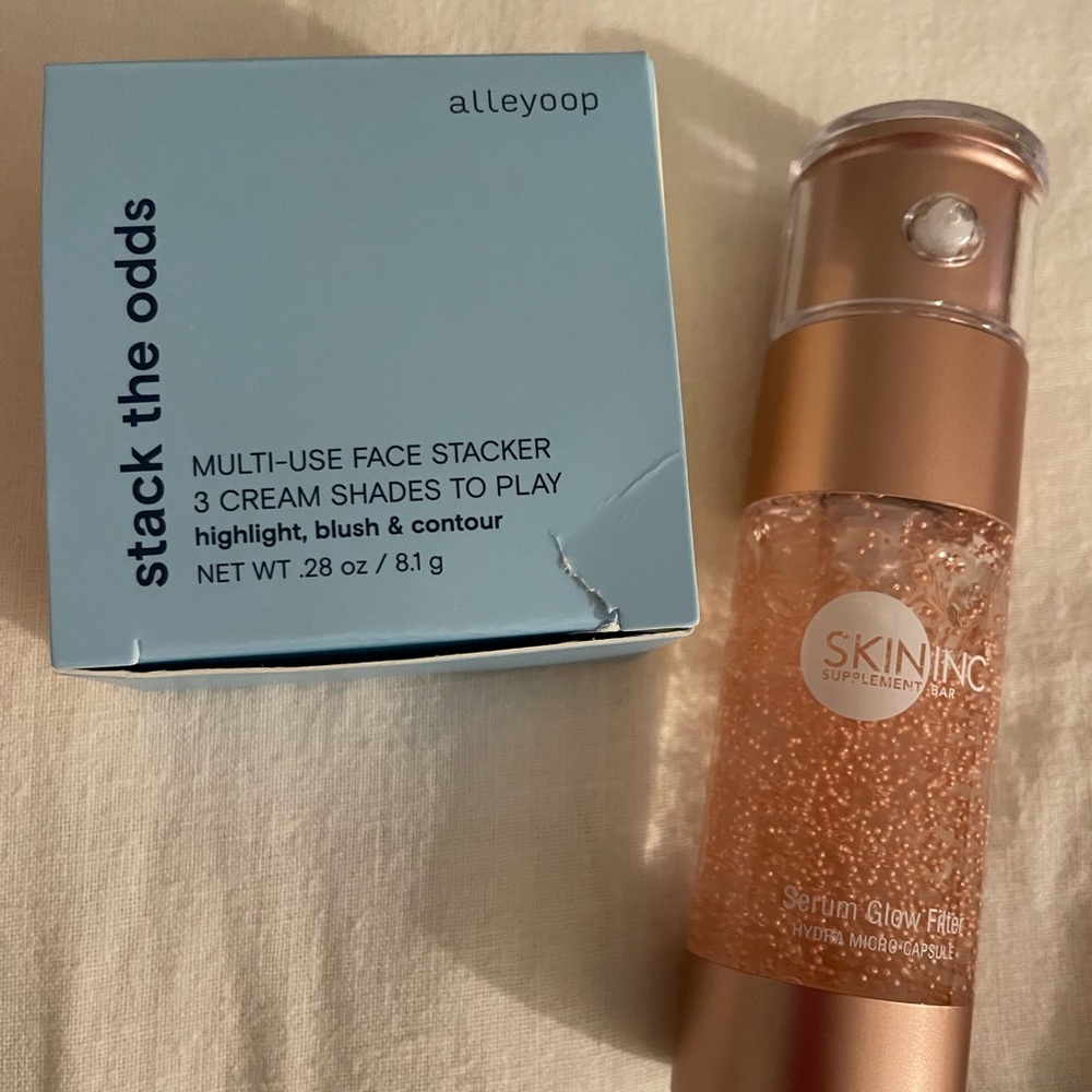 Alleyoop multi bronzer, blush and highlight and primer serum